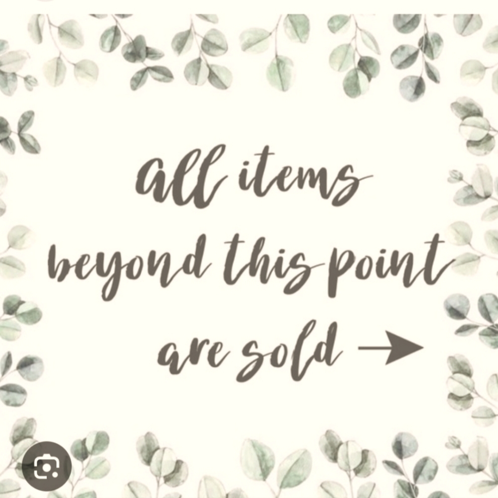 Everything Beyond This Point Has Been Sold!!!